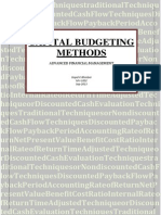 Capital Budgeting Methods