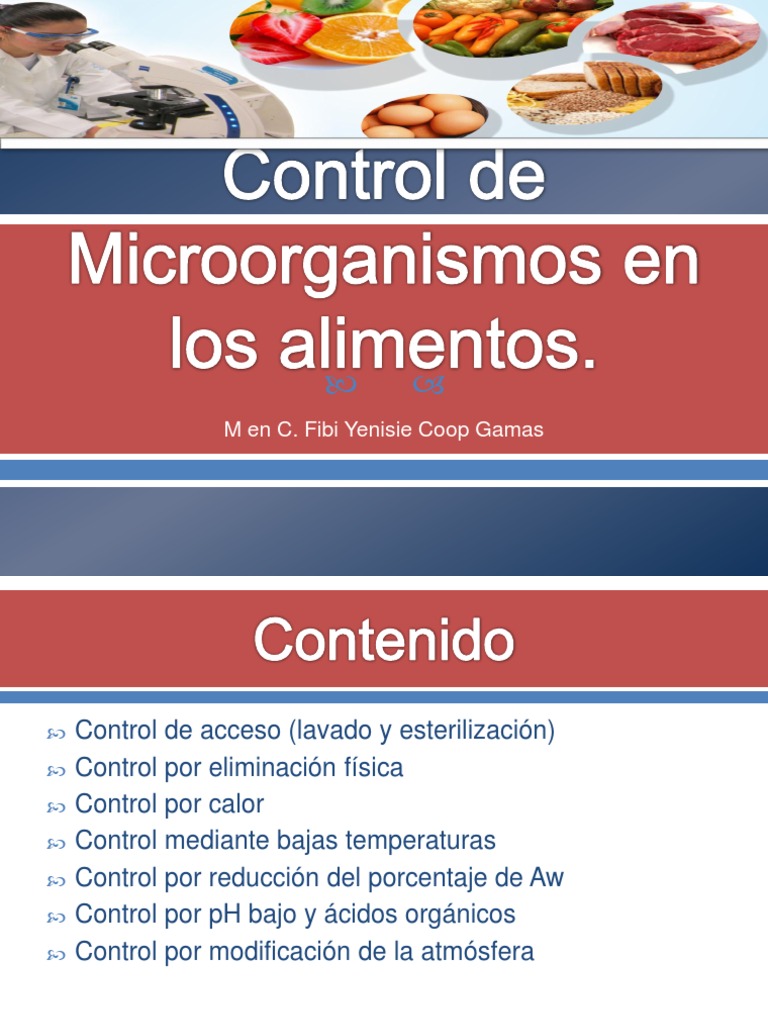 Control de microorganismos en alimentos | PDF | Las bacterias ...