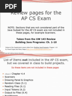 AP CS A Review 2013