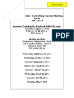 SP Meeting Dates 13-14 Rev 9-10-13