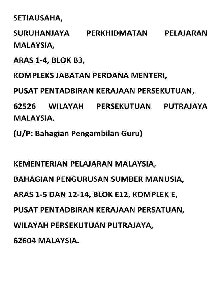Alamat Penting Pdf