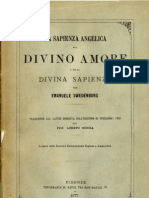 Em Swedenborg LA SAPIENZA ANGELICA Sul DIVINO AMORE e Sulla DIVINA SAPIENZA Loreto Scocia Firenze 1877