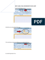 Cara Mengatur Print Area Pada Microsoft Excel 2007