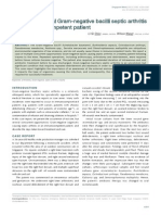 A Case of Unusual Gramnegative Bacilli Septic Arthritis