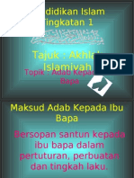 Adab Kepada Ibu Bapa