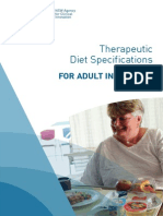 Therapeutic Diet Specifications: For Adult Inpatients