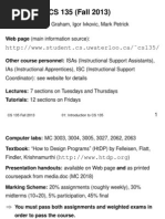 CS 135 Course Notes University of Waterloo Fall 2013