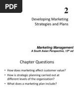 Developing Marketing Strategies and Plans