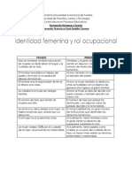 Identidad Femenina y Rol Ocupacional