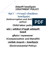 Nyl I ' Y©Xwz Cöwz Iva BXWZGVJV - : WB QVM BXWZGVJV Recruitment Policy