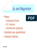 Electricity and Magnetism Forces Law Coulomb