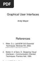 Graphical User Interfaces: Andy Mayer