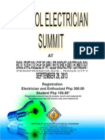 1St Bicol Electrician Summit: Bicol State College of Appllied Science and Technology