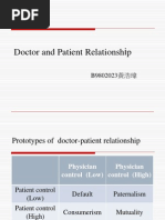 MDE-Week15-b9802023 Doctor and Patient Relationship