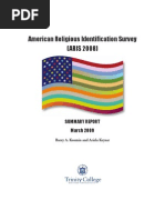 Download American Religious Identification Survey ARIS 2008 Summary Report by Institute for the Study of Secularism in Society and Culture SN17136871 doc pdf