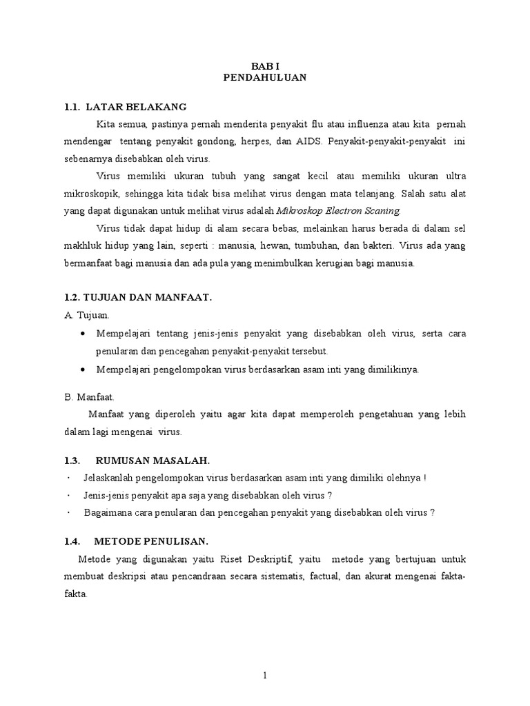 Makalah Virus Dolah
