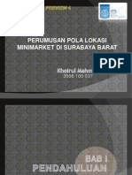 Perumusan Pola Lokasi Minimarket Surabaya