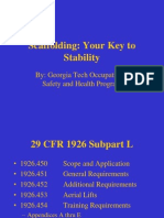 Scaffolding: Your Key To Stability: By: Georgia Tech Occupational Safety and Health Program
