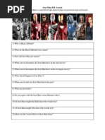 Iron Man ESL Lesson Worksheet