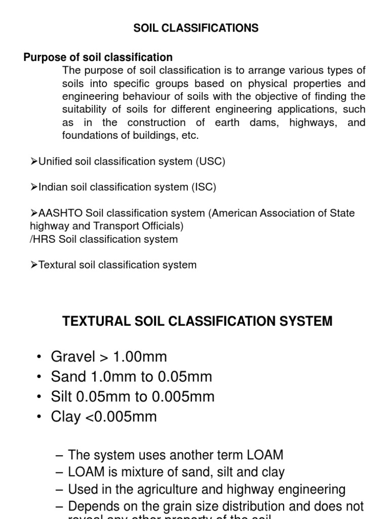 Soil Classification | PDF | Silt | Soil