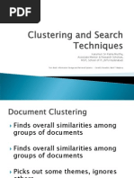 Clustering and Search Techniques in Information Retrieval Systems