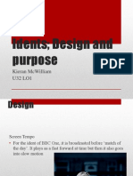 Idents Design and Purpose: Kieran Mcwilliam U32 Lo1