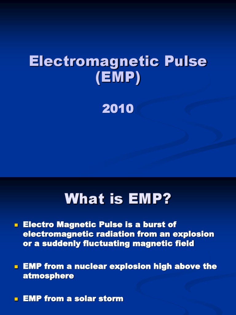 Understanding Electromagnetic Pulses (EMP) | PDF | Electromagnetism ...