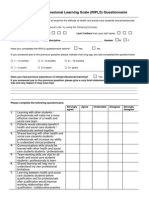 Readiness For Interprofessional Learning Scale (RIPLS) Questionnaire