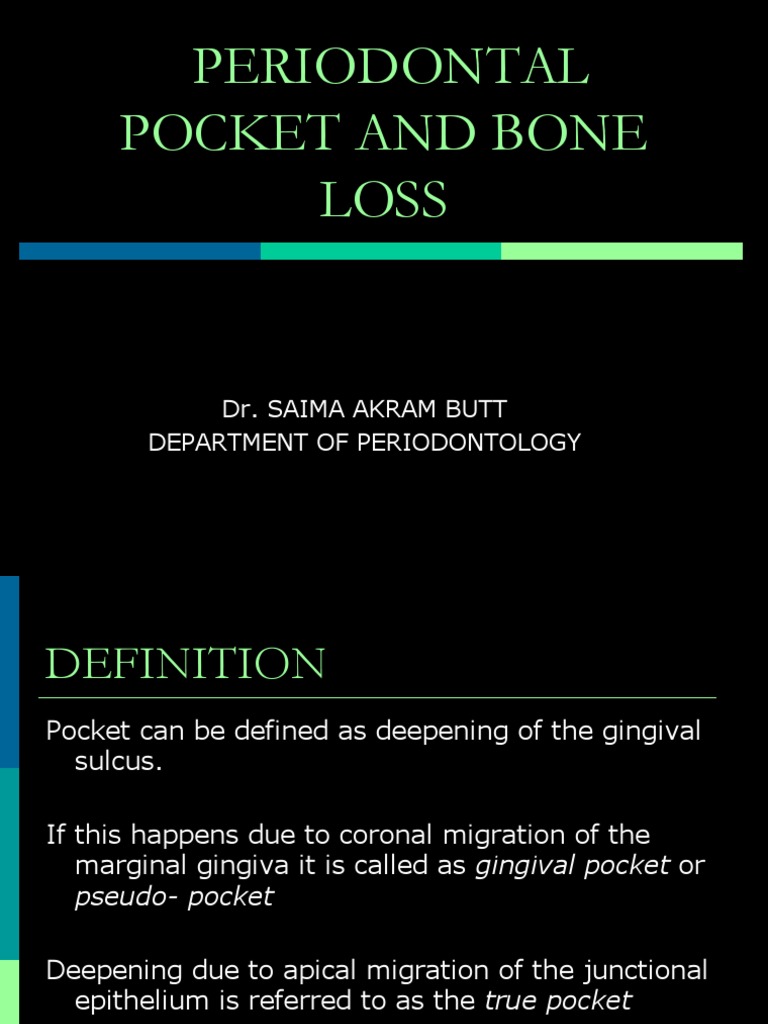 Pseudo vs True Periodontal Pockets | PDF | Periodontology | Human Tooth