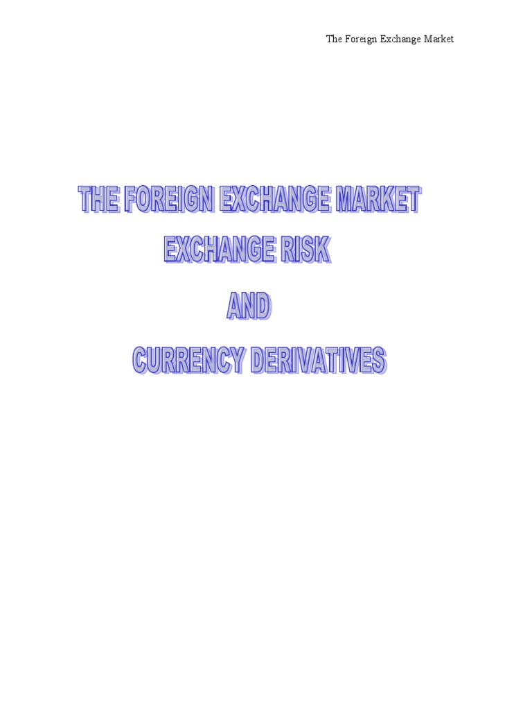 The Foreign Exchange Market | PDF | Foreign Exchange Market | Arbitrage