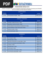 Cronograma dos Cursos - Março 2013 (1)