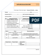 F-PUR-04 Supplier Evaluation Form