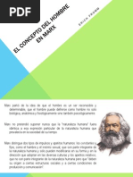 El Concepto Del Hombre en Marx