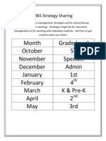 Pbis Strategy Sharing