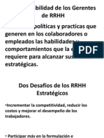 Responsabilidad de Los Gerentes de RRHH