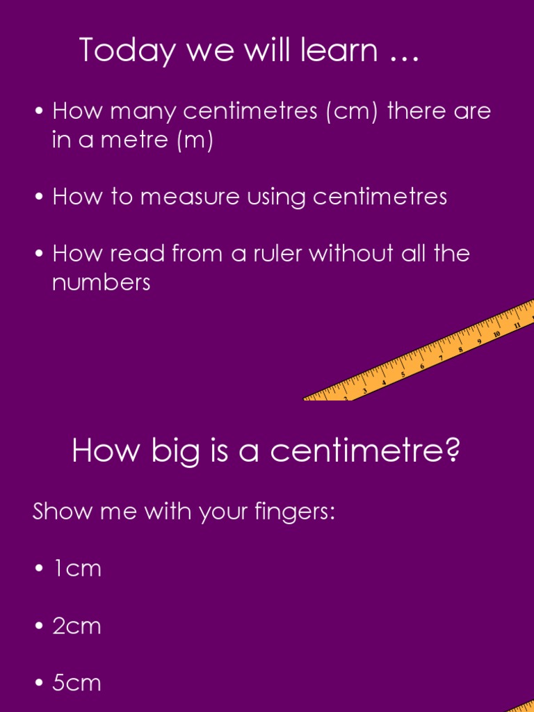 Understanding Centimeter Measurements | PDF | Length | International ...