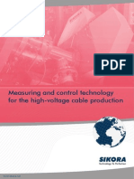 Measuring and control technology for high-voltage cable production