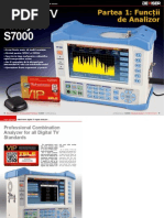 Deviser TV Analyser s7000: Partea 1: Funcții de Analizor