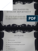 chilee institute english department