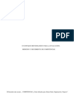 Un Enfoque Metodologico para La Evaluacion, Medicion y Seguimiento de Competencias PDF