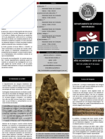 Tríptico de Actividades - Departamento de Indoiranias PDF