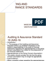 Auditing and Assurance Standards