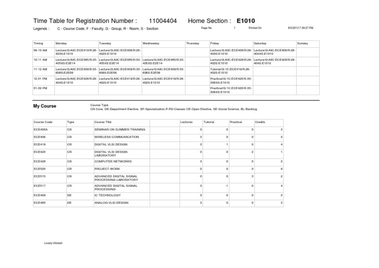 R PT Timetable Studentb | PDF | Language Arts & Discipline | Foreign ...
