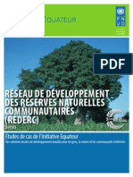 Études de cas PNUD: RÉSEAU DE DÉVELOPPEMENT
DES RÉSERVES NATURELLES
COMMUNAUTAIRES
(REDERC), Benin
