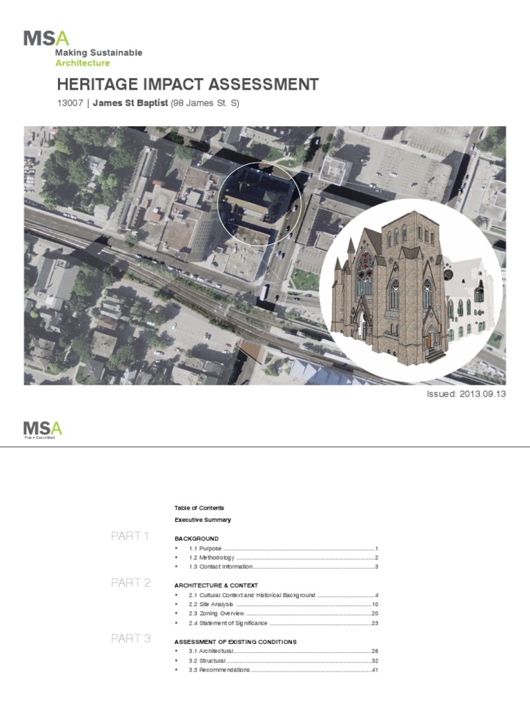 James St Baptist Heritage Impact Assessment | PDF | Gothic Architecture ...