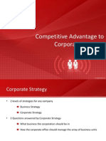 Competitive Advantage to Corporate Strategy