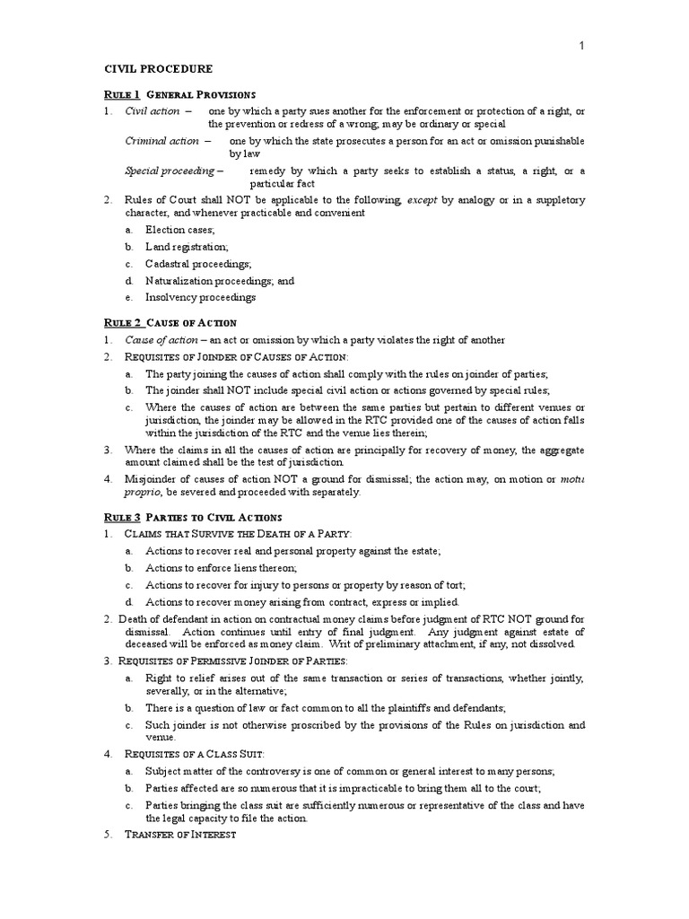 Civil Procedure | PDF | Deposition (Law) | Pleading