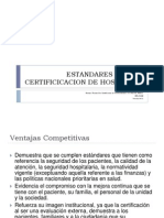 Estandares Para La Certificicacion de Hospitales Enero 2012