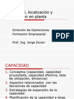 Capacidad Distribucion de Planta