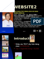 Website2: Định Dạng Text Bằng Cách Sử Dụng Thanh Công Cụ